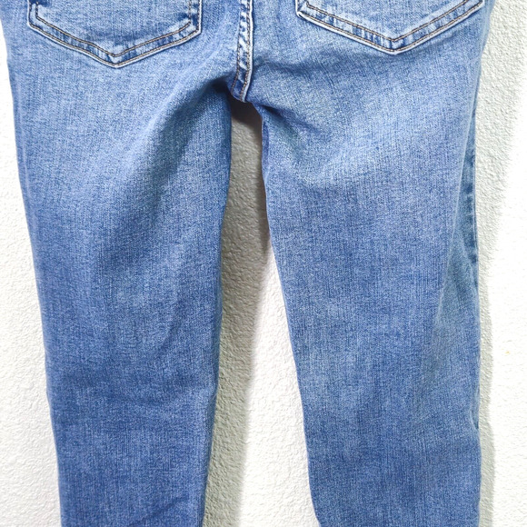 Free People Women’s Jeans 24 Coastal Retro Denim High Rise Sailor Button Front - Picture 8 of 13